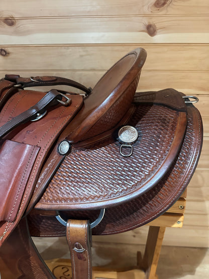 16” Crates A-Fork Slick seat Ranch Western Saddle Model 256