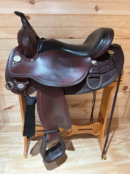 16” Circle Y Cottonwood Flex2 Western Trail Saddle Model 2361