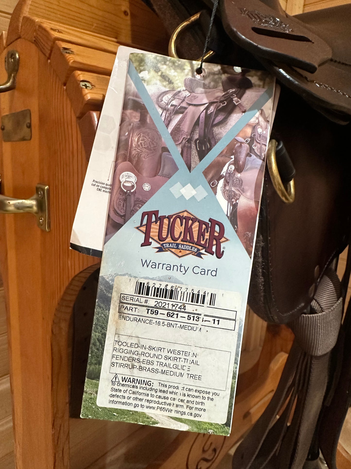 16.5” Tucker Classic Endurance Trail Saddle Model T59