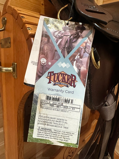 16.5” Tucker Classic Endurance Trail Saddle Model T59