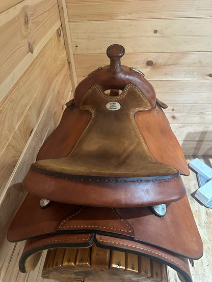 16.5” Rocking R Western Work Training Saddle
