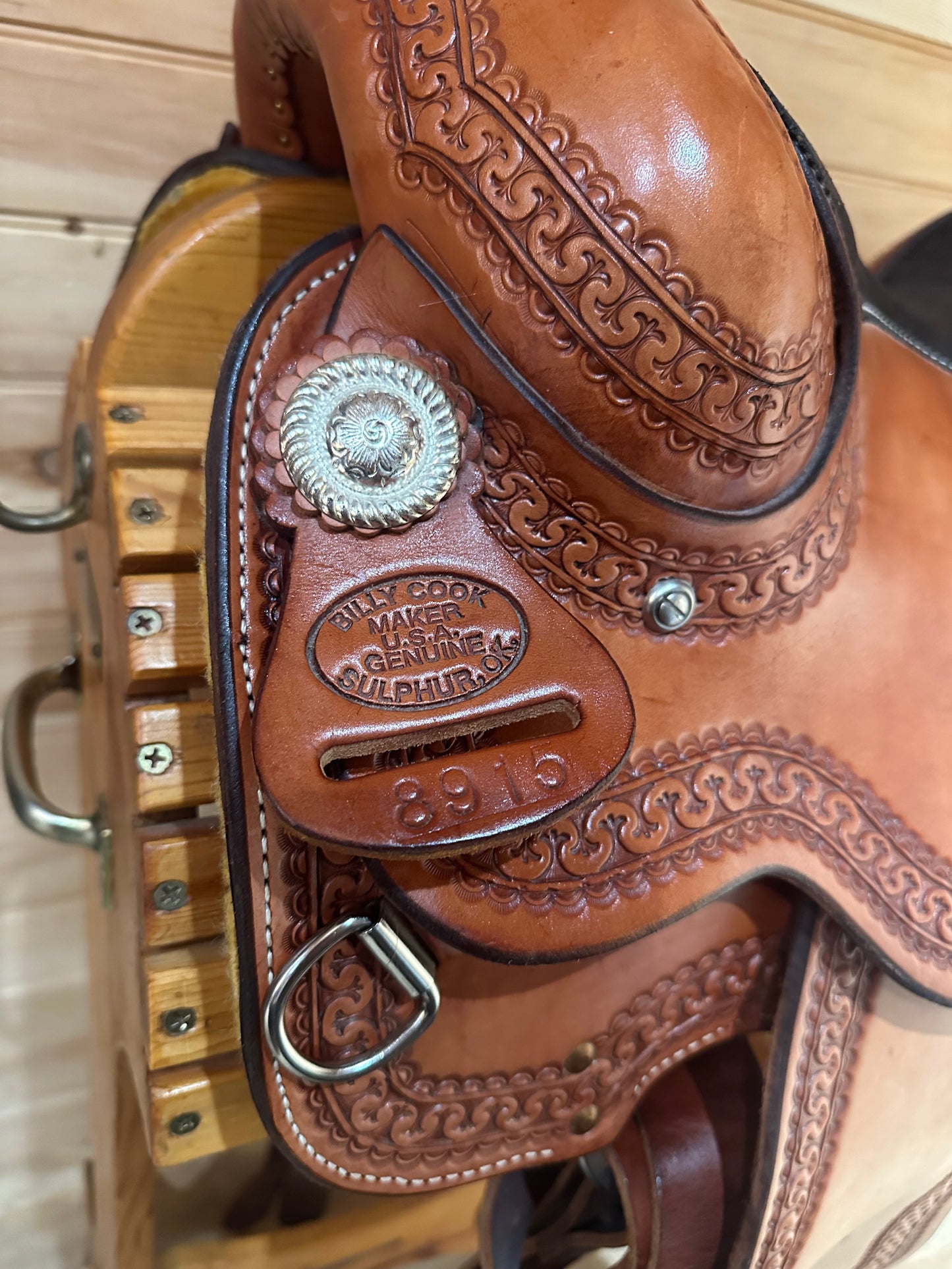 16” Billy Cook Maker Sulphur OK Reiner Western Saddle Model 8915
