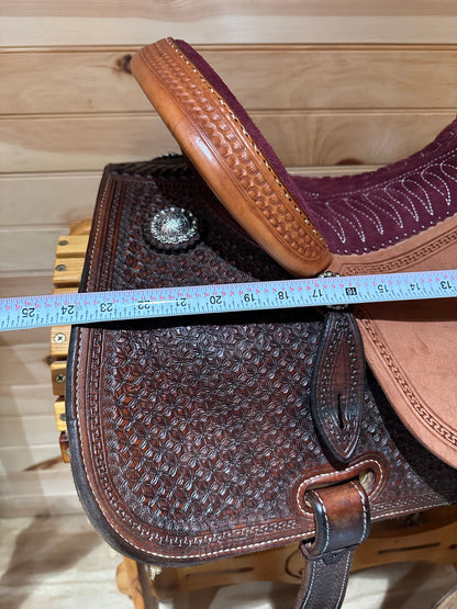 15” Martin Crown C Barrel Racing Saddle Model 4585