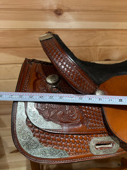 17” Tex Tan Hereford Tex-Flex Western Show Saddle Model 08-TF403-P7