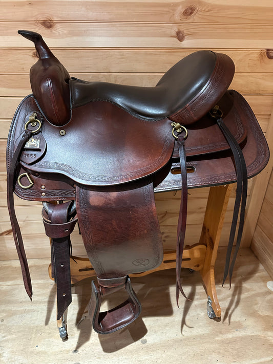 17” Big Horn Deluxe Equi-fit Flex Western Trail Saddle Model 1655