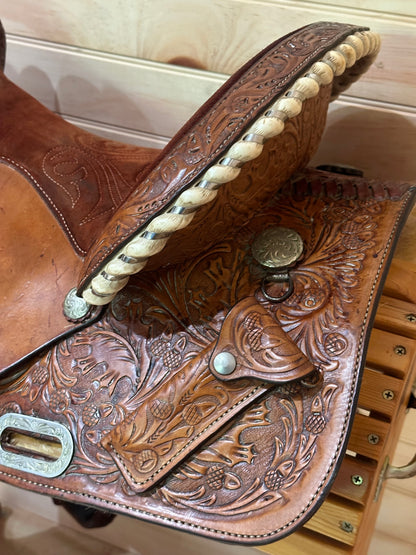 15” Circle Y Barrel Racing Western Saddle Model 2287