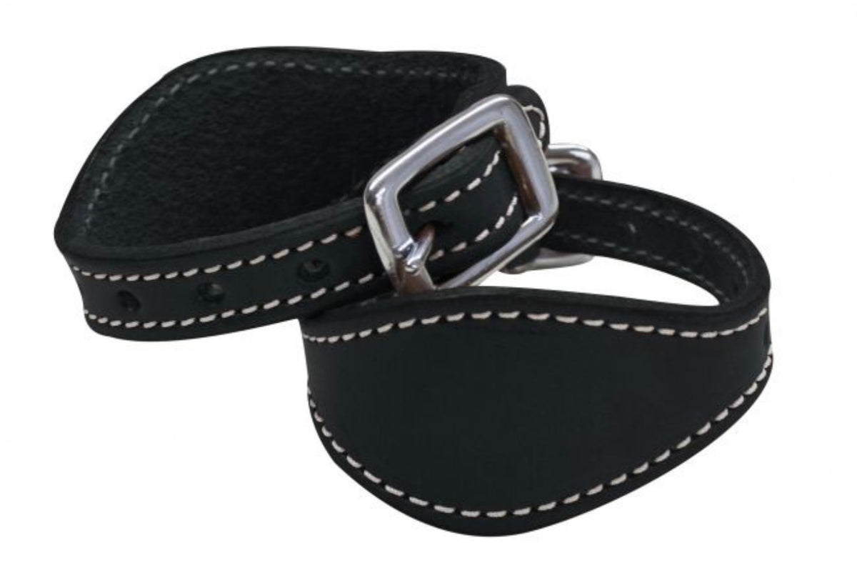 Black Leather Hobble Straps
