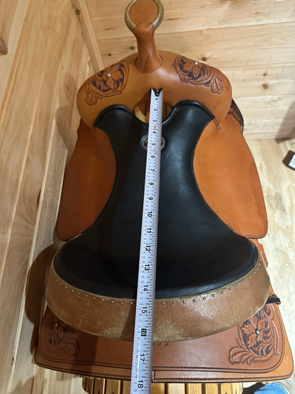 15” Pikes Peak Saddlery Custom Bob Brenner Western Trail Saddle