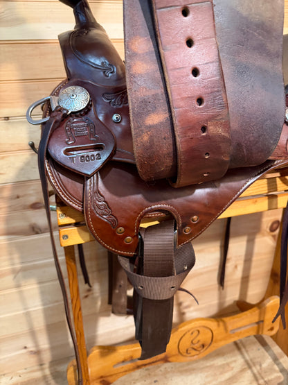 16” RW Bowman B-Light Western Ranch Trail Saddle Model 9416