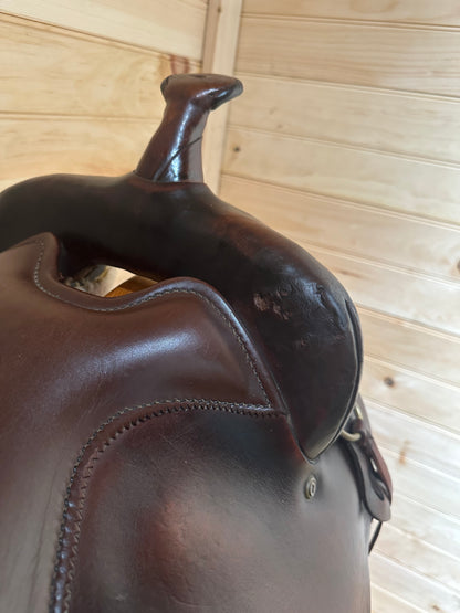 17” Big Horn Deluxe Equi-fit Flex Western Trail Saddle Model 1655