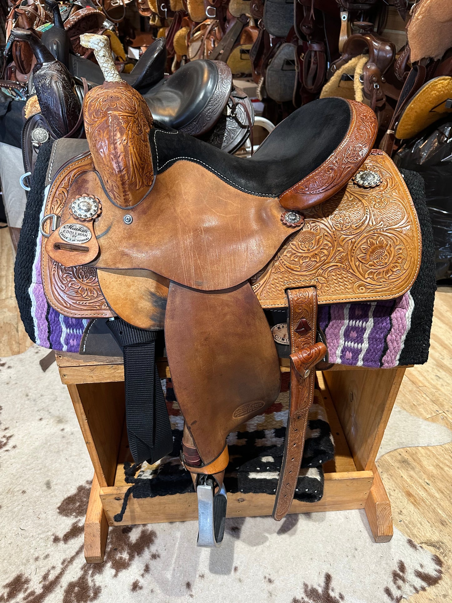 14.5” Circle Y Marlene Special EFFX Barrel Racing Western Saddle Model 1186