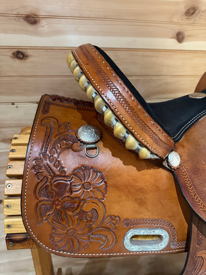 13” Rocking R Saddlery Youth Barrel Racing Saddle