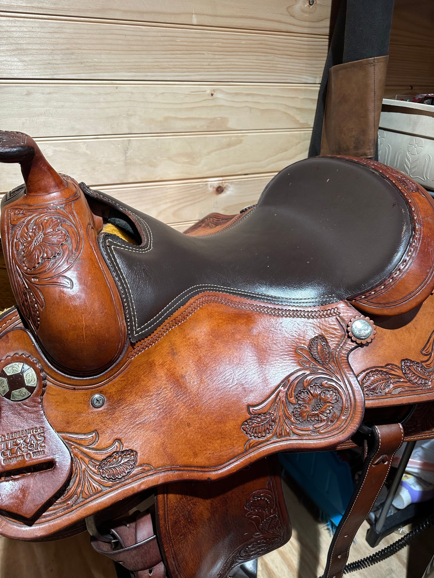 16” Sergeants Texas Classic Western Reining Saddle