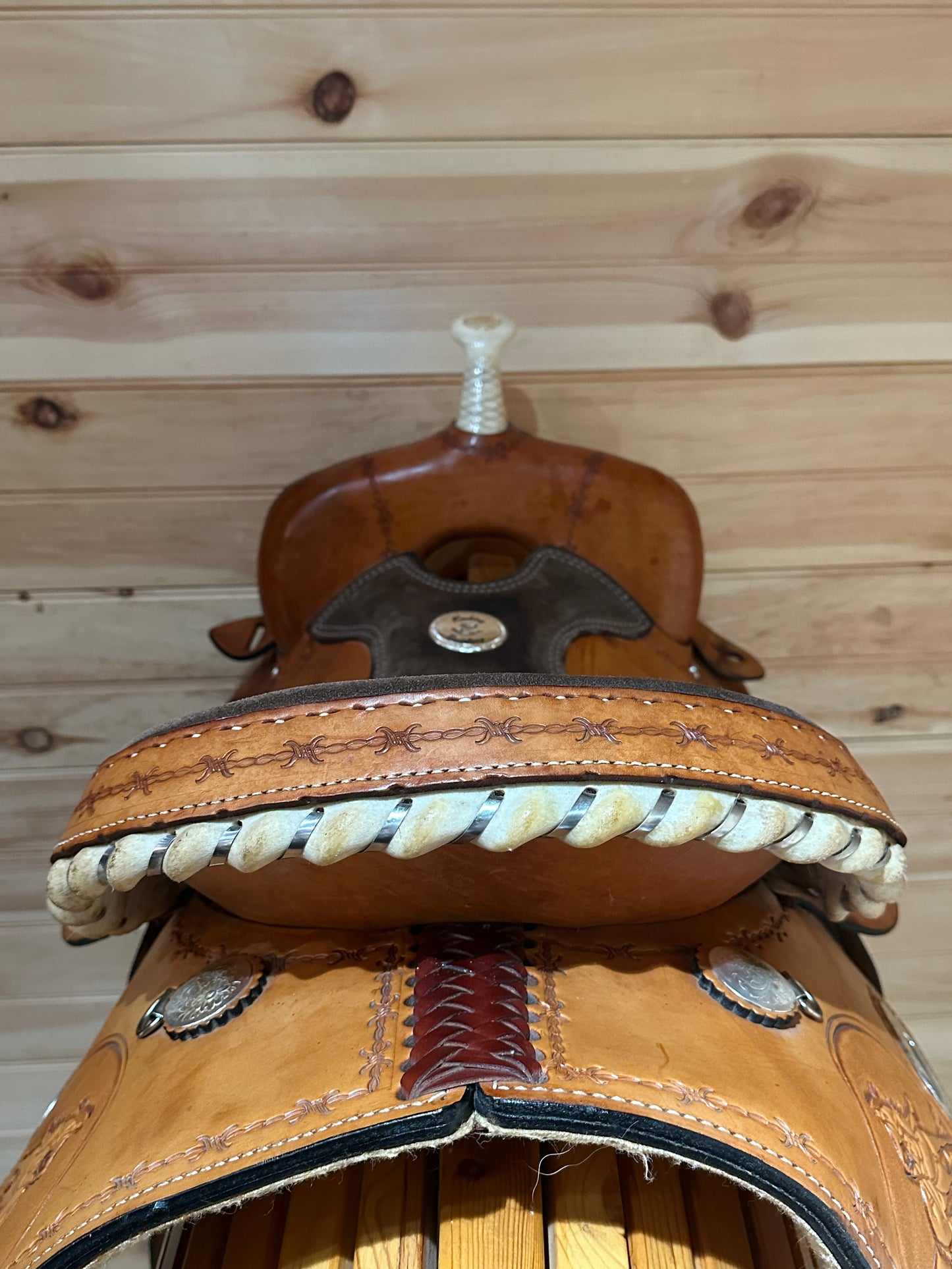 16” Rocking R Saddlery Barrel Racing Saddle