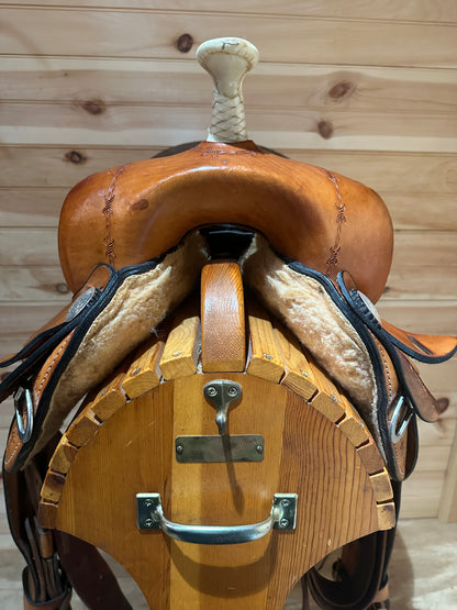 16” Rocking R Saddlery Barrel Racing Saddle