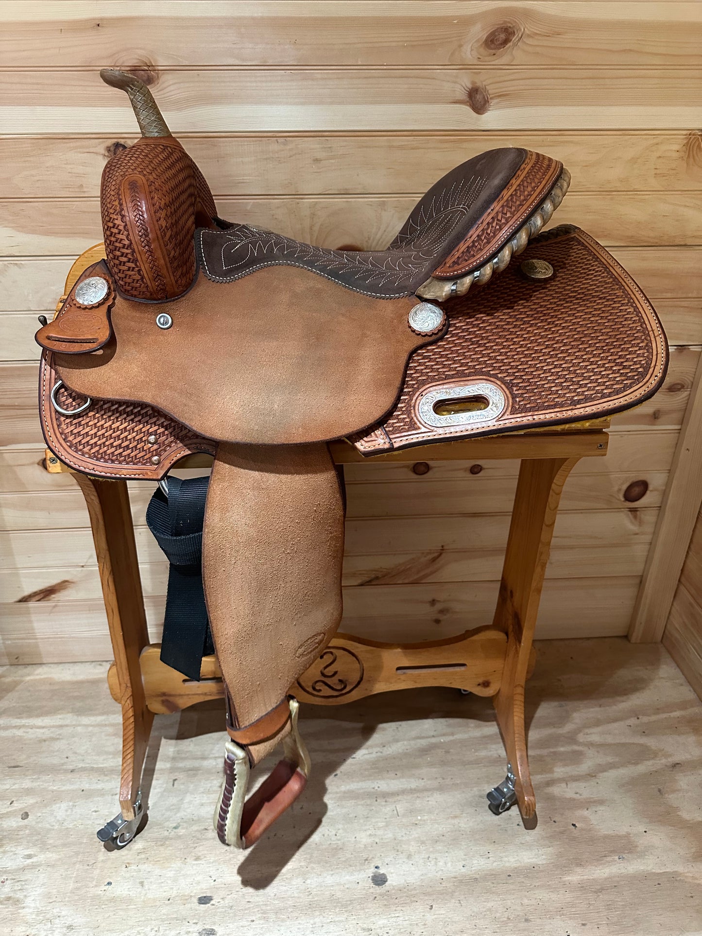 15” Billy Cook Maker Sulphur,OK Barrel Racing Saddle Model 1901