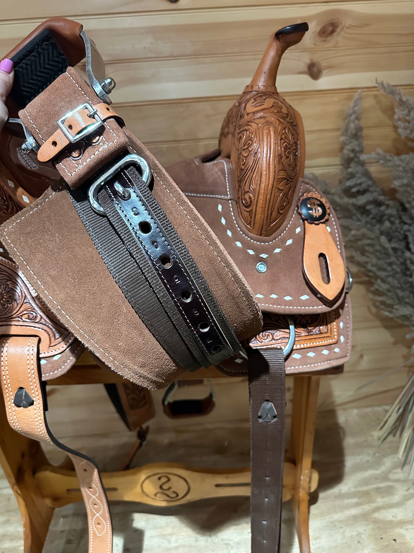 Silver Royal Ca$h Barrel Saddle