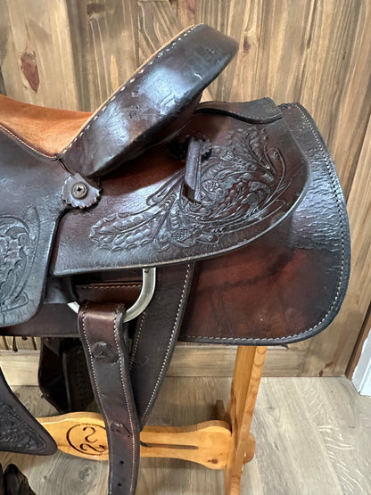 16.5” Crates Roping Saddle Model 422