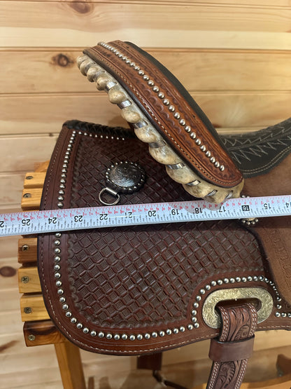 15” Billy Cook Maker Sulphur, OK Barrel Racing Saddle Model 1530