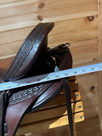 17” Circle Y Flagstaff Flex-Lite Western Trail Saddle Model 1571
