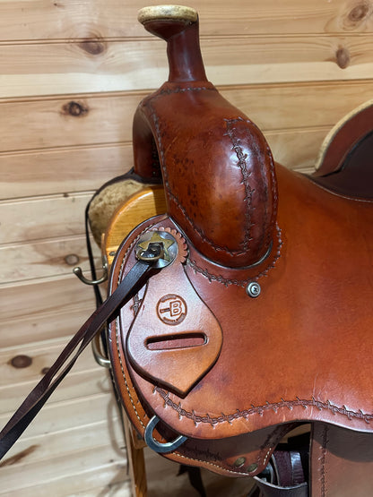 15” Bar B Western Ranch Roper Western Saddle
