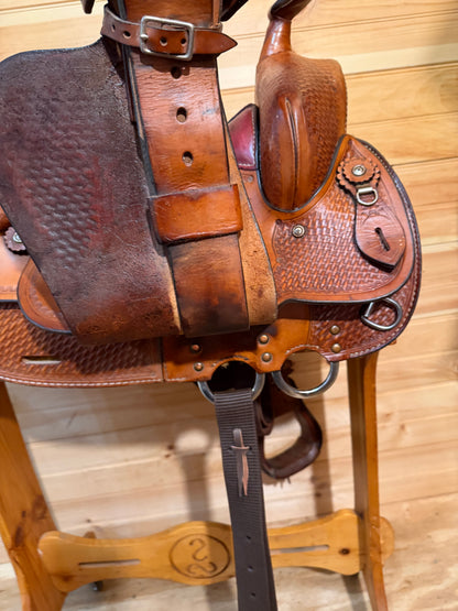 16.5” National Bridle Shop Tennessean Deluxe Western Saddle Model 2211