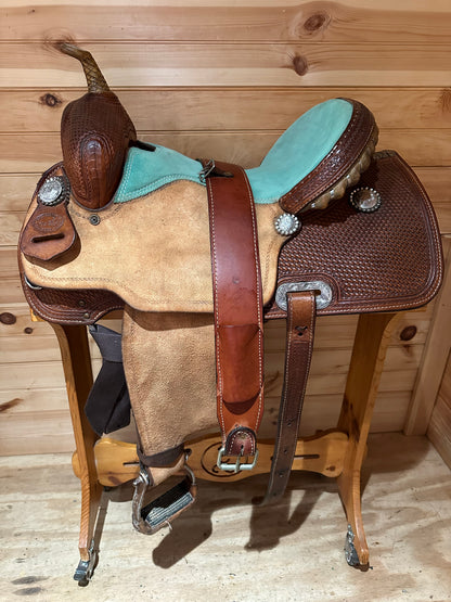 14.5” SRS Saddlery Paul Taylor Barrel Racing Saddle