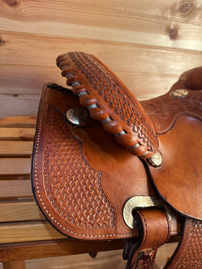 10” Billy Cook Maker Sulphur, OK Maker Youth Western Saddle Model 896