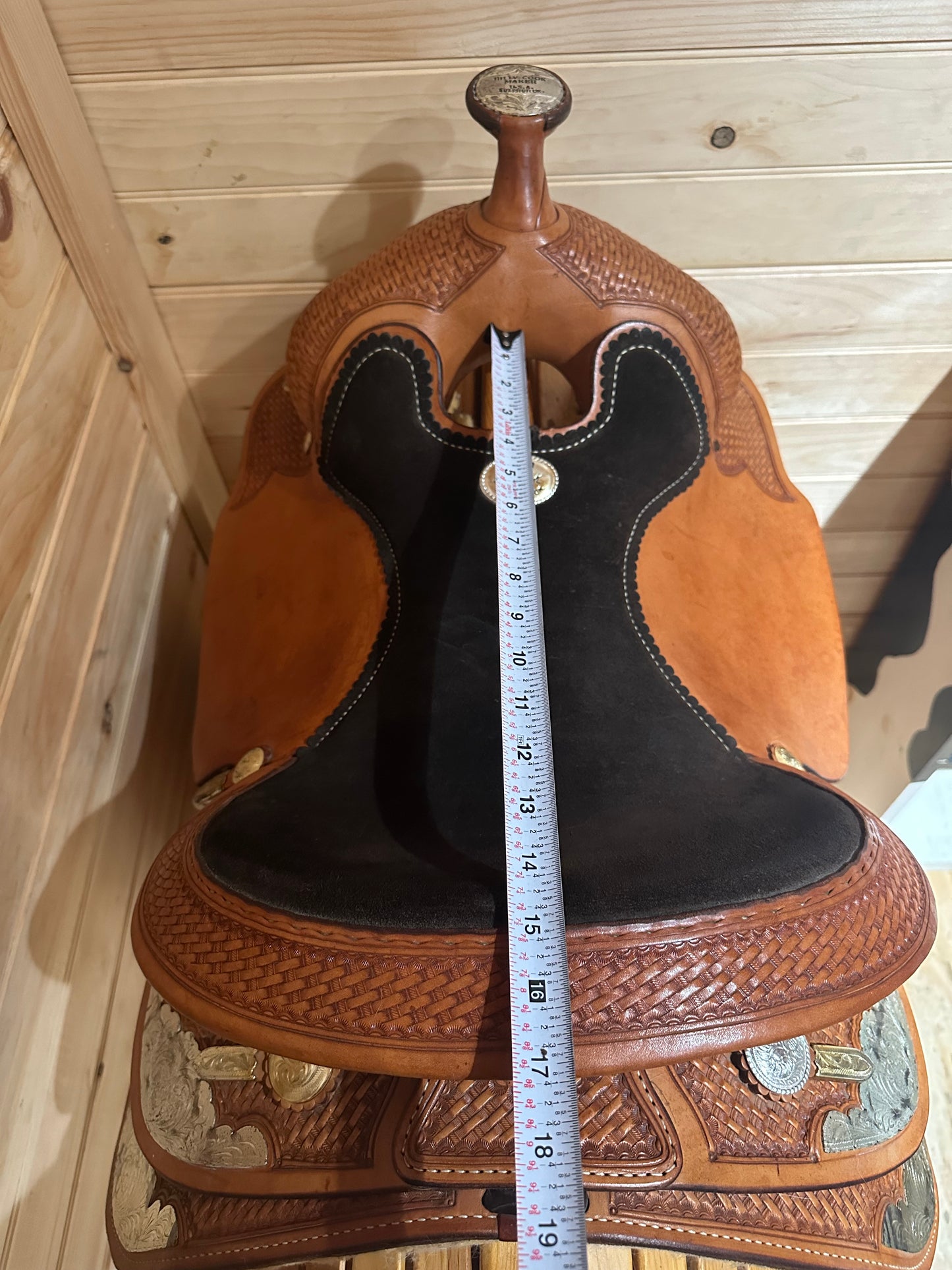 15” Billy Cook Genuine Sulphur OK Western Show Saddle Model 3298