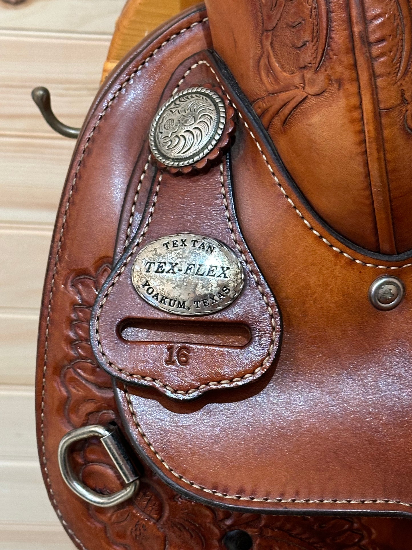 16” Tex Tan TexFlex Western Trail Saddle Model 08-TF400R6