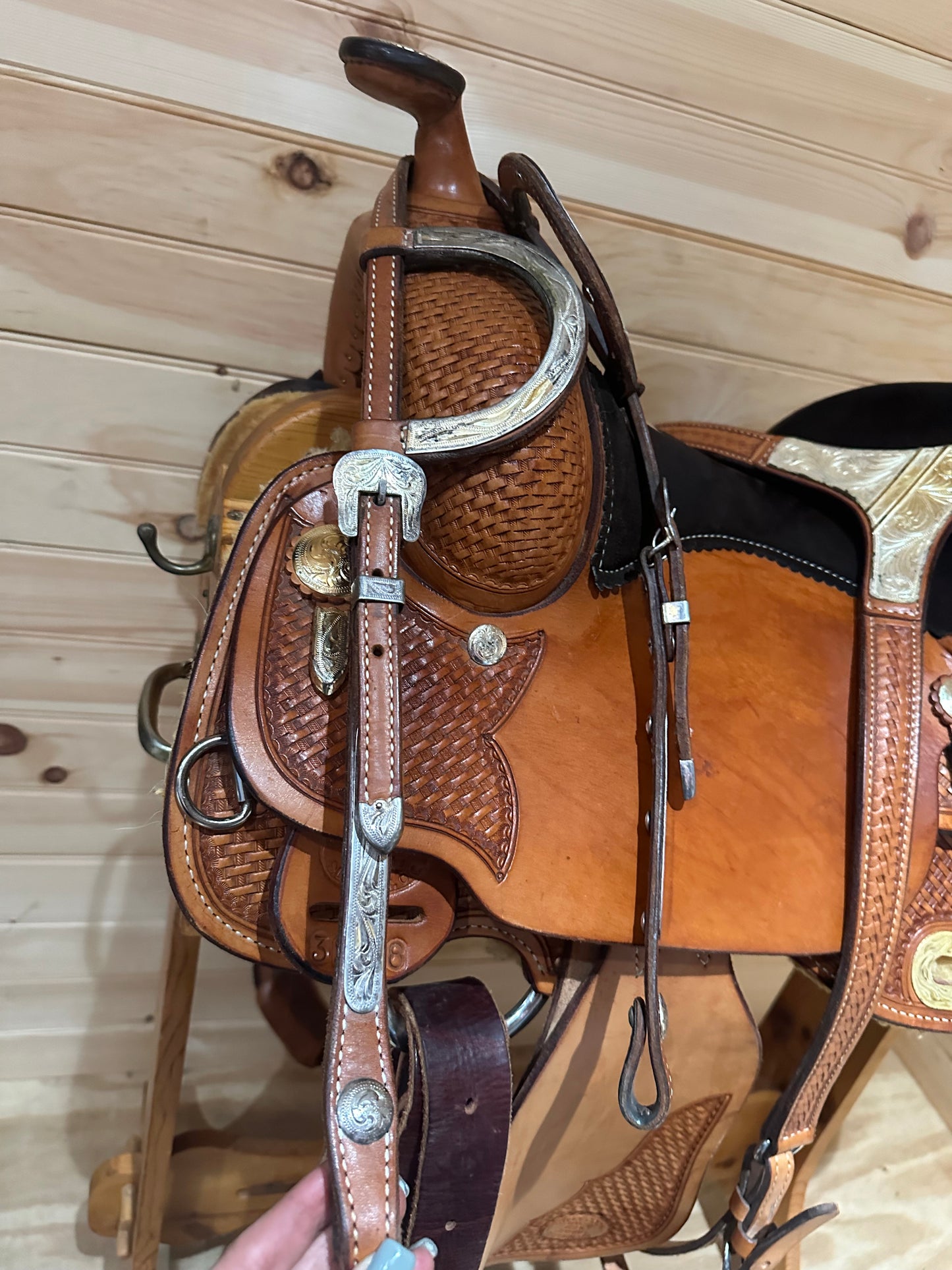 15” Billy Cook Genuine Sulphur OK Western Show Saddle Model 3298