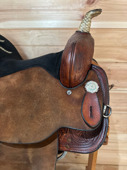 14” Circle Y High Horse Proven Aurora Barrel Racing Saddle Model 6215