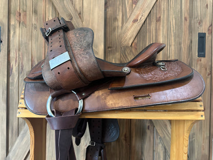 15”’Crates Saddlery Western Trail Saddle Model 133