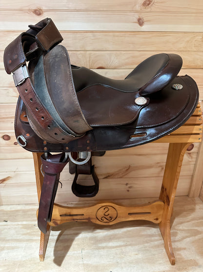 15” Circle Y Mojave Arabian Flex-Lite Western Trail Saddle Model 1561