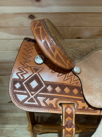 14” Dale Fredericks Saddlesmith Barrel Racing Saddle Model 21544