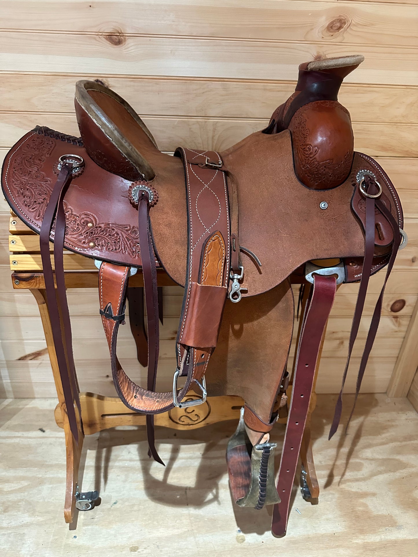 15” Hud Roberts Staci James Ladies Western Ranch Saddle by HR Saddlery