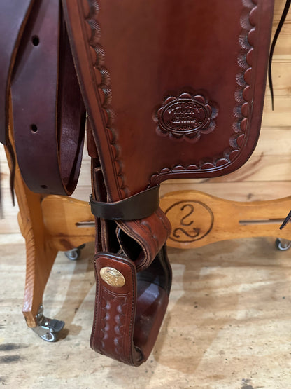 17” Billy Cook CJ Trail Sulphur,OK Western Saddle Model 1537