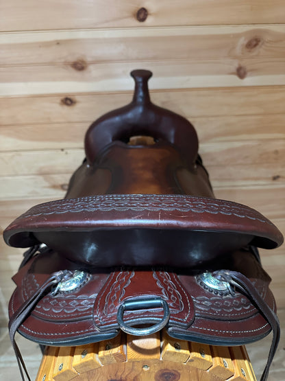 17” Circle Y Flagstaff Flex-Lite Western Trail Saddle Model 1571