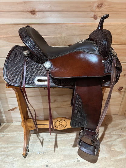 16” Billy Cook Maker Western Trail Saddle Model 1536