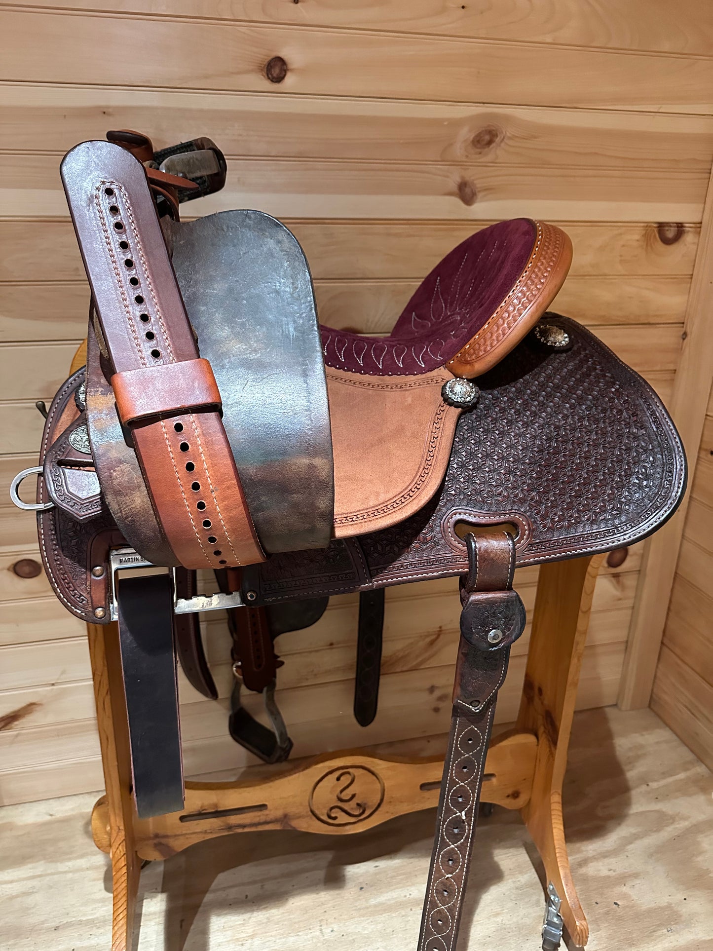 15” Martin Crown C Barrel Racing Saddle Model 4585