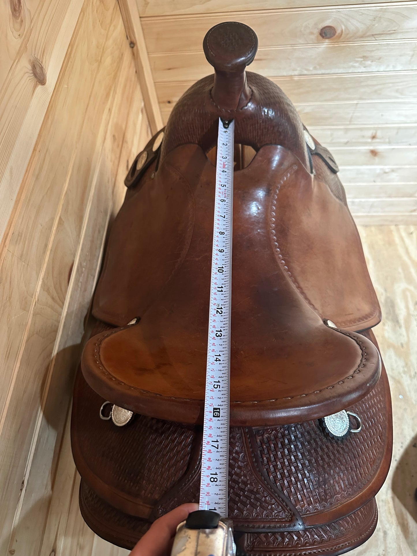 16” Crates A-Fork Slick seat Ranch Western Saddle Model 256