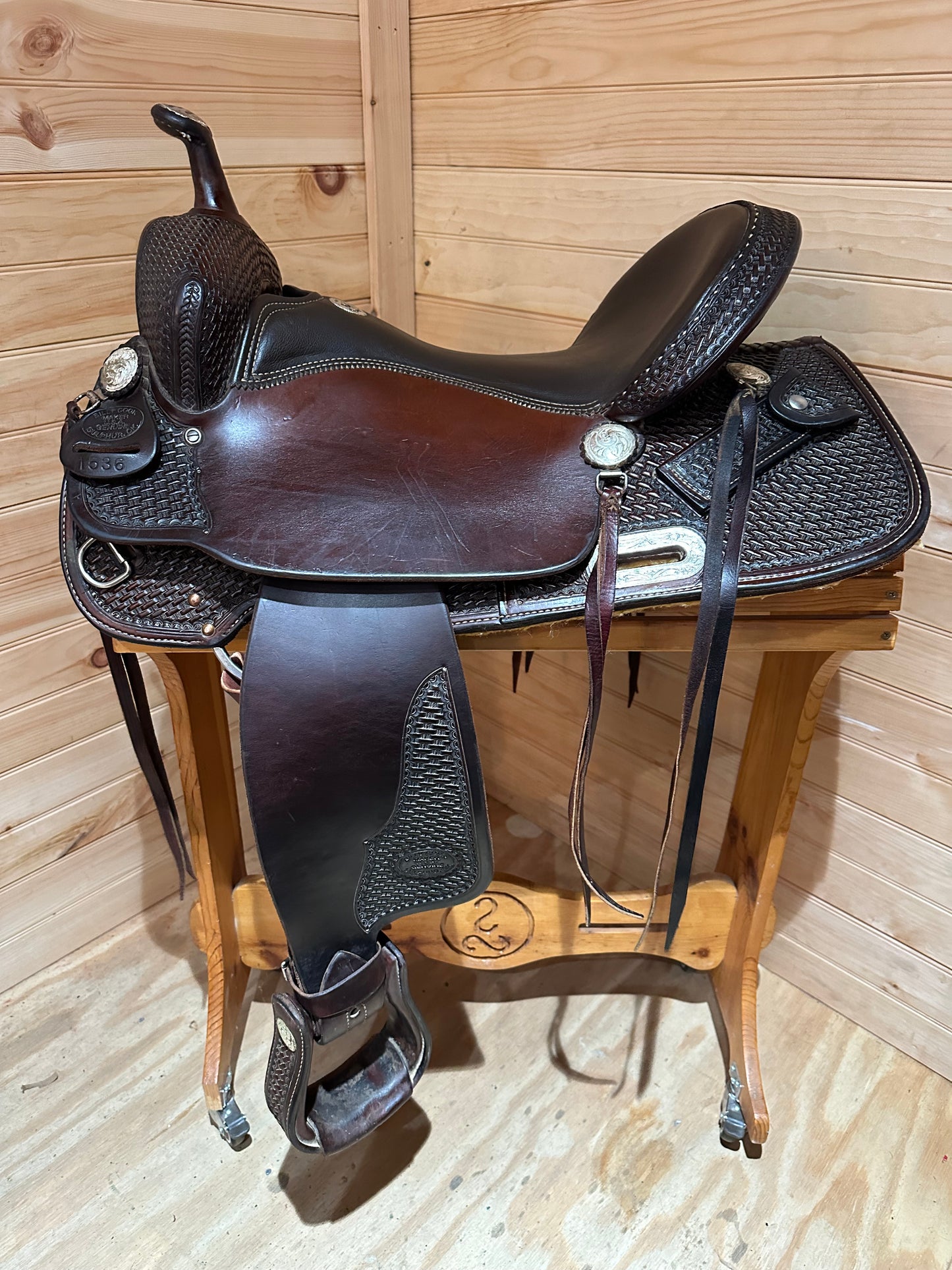 16” Billy Cook Maker Western Trail Saddle Model 1536