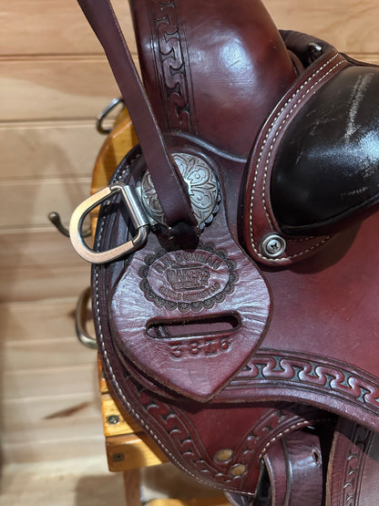 16” RW Bowman Mike Branch Natural Ride Western Ranch Saddle Model 3816