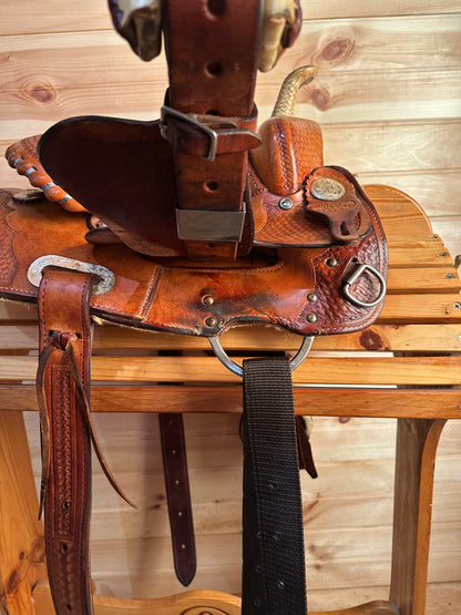 10” Billy Cook Maker Sulphur, OK Maker Youth Western Saddle Model 896
