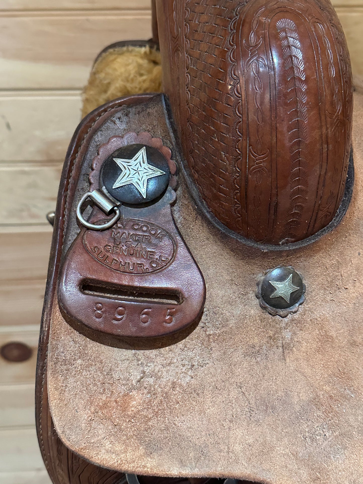 16.5” Genuine Billy Cook Basket Ranch Cutter Western Saddle Model 8965
