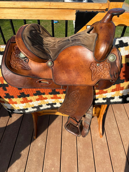 15” Crates Saddlery Western Trail Saddle Model 2133