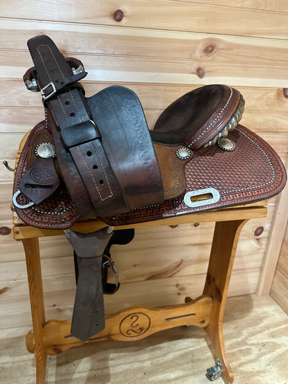 14.5” Texas Best by American Saddlery Barrel Racing Western Saddle Model 1178