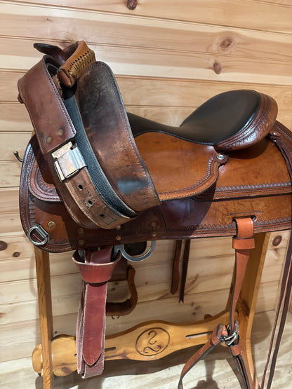 15” Circle Y Topeka Flex-Lite Western Trail Saddle Model 1551