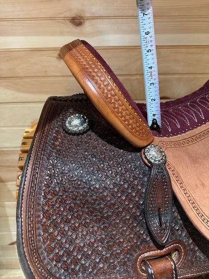 15” Martin Crown C Barrel Racing Saddle Model 4585
