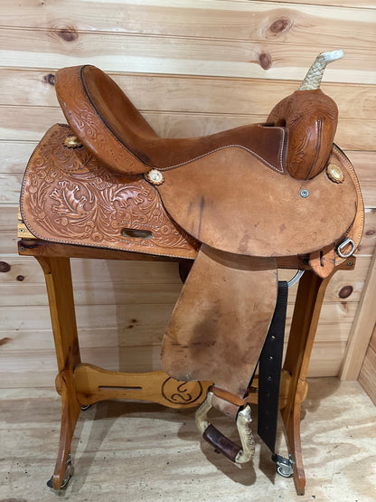 16” Circle Y Proven Barrel Racing Saddle Model 3649